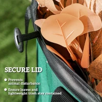 Outsunny Worek ogrodowy 2x160L, wodoodporny, stabilny, do liści(m-6)