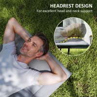 Składane łóżko campingowe z materacem i poduszką(m-4)