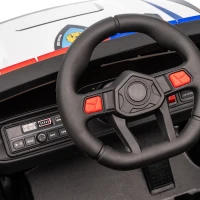 AIYAPLAY Coche Eléctrico para Niños de Policía para Niño de +3 Años 12V con Mando a Distancia 2,4G Luces Sirena Música Multicolor(m-10)