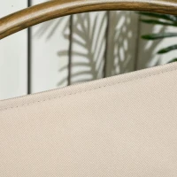 Outsunny Fotel campingowy 2 szt. składany, stalowa rama, khaki(m-9)