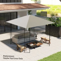 Outsunny 3 x 3(m) Gazebo Canopy Replacement, for 01-0867 - Grey(m-7)