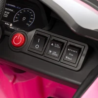 HOMCOM Coche Eléctrico para Niños de +3 Años AUDI RS e-tron GT Coche de Batería con Mando a Distancia 103x58x41 cm Rosa(m-10)