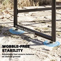 Outsunny Conjunto de muebles de jardín de poliratán 5 piezas ahorrador de espacio, mesa con 4 sillas, tablero DPC, cojines, gris(m-4)