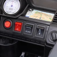 HOMCOM Coche Eléctrico SUV para 3-6 Años Coche de Batería 12V con 2 Motores Mando a Distancia 110x68x52 cm Negro(m-11)