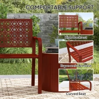 Ławka ogrodowa 2-osobowa, odporna na warunki atmosferyczne, 240kg(m-5)