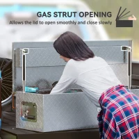 Stabilna skrzynka aluminiowa z uchwytami bocznymi(m-6)