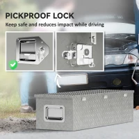 Stabilna skrzynka aluminiowa z uchwytami bocznymi(m-7)