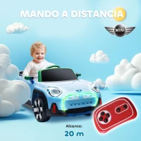 AIYAPLAY Coche Eléctrico para Niños de +3 Años MINI Concept Aceman con Bluetooth Mando a Distancia Motor Doble Azul(m-5)