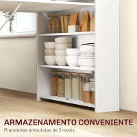 HOMCOM Mesa Dobrável de Jantar Mesa de Cozinha com Folha Abatível 4 Compartimentos Até 3 Pessoas 78,5x91x93 cm Branco(m-5)