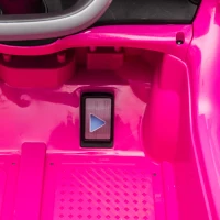 AIYAPLAY Coche Eléctrico para Niños de +3 Años Volkswagen E-Buggy 12V con Mando a Distancia 2,4 G Ruedas con Suspensión Rosa(m-12)