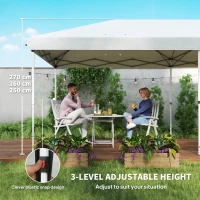 Outsunny Pawilon ogrodowy 5,85 x 2,95m, składany, UV, stalowy(m-5)