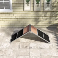 PawHut Hondensport-ramp, hondensporttoestel, A-vormig frame, antislip oppervlakte, 173 x 59 x 66 cm, grijs(m-7)