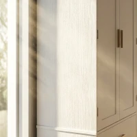 HOMCOM Szafka kuchenna Bufet z 2 drzwiami, 8 półkami drzwiowymi, 2 szufladami, Wysoki szafka z regulowanymi półkami, Nowoczesny schowek na zapasy do salonu, Biały, 60 x 40 x 159 cm(m-11)