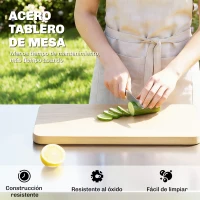 Outsunny Carrito de Barbacoa de 3 Niveles Móvil con Ruedas y Freno Encimera de Acero Inoxidable Estante Ajustable Ganchos Negro(m-4)