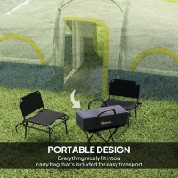 Namiot tunelowy 6-osobowy, wodoodporny, 3 pomieszczenia, siatka(m-7)