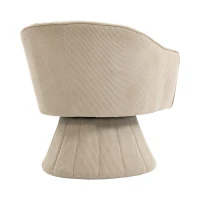 360°-Drehstuhl mit ergonomischer, umschließender Rücken- und Armlehne, 70 x 66 x 72 cm, Khaki(m-9)