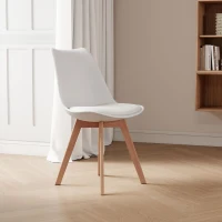 HOMCOM Set de 4 Scaune de Masa, Scaune Moderne de Bucatarie(m-17)