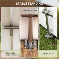 Domek narzędziowy z dachem, wodoodporny, z drzwiami i oknami(m-5)