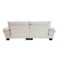 Modernes 2-Sitzer-Stoffsofa, für Wohnzimmer/Schlafzimmer/Büro, 224 x 81 x 81 cm, Beige(m-9)