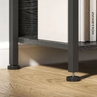 HOMCOM Bibliotecă Verticală cu 5 Rafturi, Iluminată cu LED-uri în 7 Culori, Design Slim pentru Sufragerie, Dormitor și Birou, 60x30x179 cm, Negru(m-14)