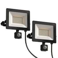 Lampa robocza HOMCOM 50W, regulowana, 3 tryby, aluminium, elastycznie używana, czarna