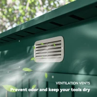 Domek ogrodowy 4,1m³, dach jednospadowy, 249x121x166/183 cm Zielony(m-7)