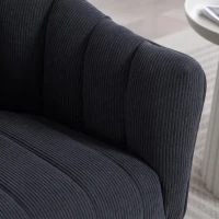 360°-Drehstuhl mit ergonomischer, umschließender Rücken- und Armlehne, 70 x 66 x 72 cm, Dunkelgrau(m-8)