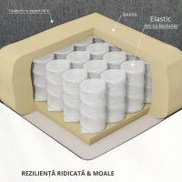 Homcom Fotoliu Electric Ridicare & Masaj – 8 Zone & incalzire Integrata(m-5)