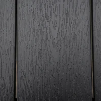 Outsunny Masă de grădină pentru 6 persoane Masă din aluminiu Mobilier de grădină Mobilier lounge ușor de întreținut plastic Negru 140 x 90 x 74 cm(m-4)