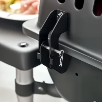 Outsunny Barbecue a gas 2 bruciatori in acciaio inox, 104x49x99 cm, Nero(m-5)