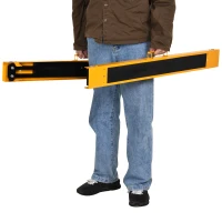 HOMCOM Set de 2 Capre Pliabile din Metal cu Suprafață Antiderapantă din EVA pentru Lucrări de Tăiere, Capră pentru Lemn, Capacitate Maximă 125 kg, Portocaliu Negru(m-8)