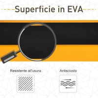 HOMCOM Set di 2 Cavalletti Pieghevoli Cavalletto per Legna Antiscivolo Arancione(m-6)