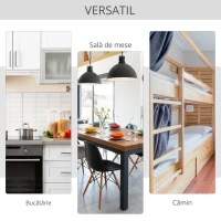 HOMCOM Masa Consola Pliabila cu Raft, Masuta pentru Sufragerie Pliabila(m-5)