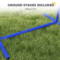 PawHut Four-Piece Portable Dog Agility Equipment - Blue(m-5)