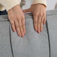 HOMCOM 3-in-1 Single Sofa Bed, Convertible Sleeper Chair Bed - Light Grey(m-8)