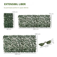 Outsunny Gard Artificial 200×100 cm Extensibil(m-3)