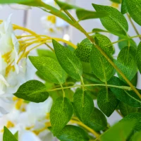 Outsunny Künstliche Glyzinien groß 165cm Kunstpflanze, Plastik Künstliche Pflanzen Kunstblumen im Topf, Fake Plant wie echt für Büro Wohnzimmer Schlafzimmer Moderne Dekoration Geschenk(m-9)