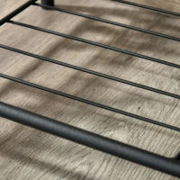 HOMCOM plantenrek bloemenrek plantenstandaard plantenetagere metaal 4 niveaus zwart(m-6)