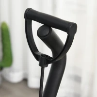 HOMCOM® stepper met handgrepen trainingsriemen sidestepper hometrainer LCD-display staal(m-8)