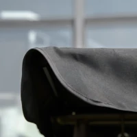 Outsunny Three-Seater Garden Swing Bed - Black(m-9)