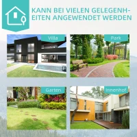 Outsunny Tuinbank 2-zits van metaal, zitbank in retrostijl, parkbank met bloemmotief 100 x 54 x 78 cm, Brons(m-7)