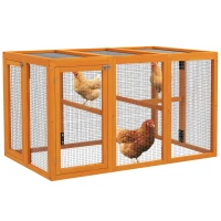 PawHut Wooden Chicken Coop with Combinable Design, for 1-3 Chickens(m-10)