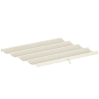 Outsunny Cobertura para Pérgola Retrátil 286x245 cm Teto de Substituição para Pérgola com Proteção UV30+ para Pérgola de 3x2,15 cm Creme(m-11)