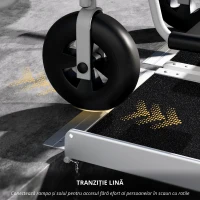 HOMCOM Rampă pliabilă pentru scaune cu rotile din aluminiu cu margini înalte antiderapante(m-8)