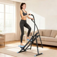 SPORTNOW Stair Stepper for Home Gym Exercise, Vertical Climber Machine with LCD Monitor & Adjustable Pedals for Workout(m-2)
