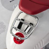 HOMCOM elektrisch voertuig kindermotor fiets met MP3-muziek verlichting 3-6 jaar wit(m-17)