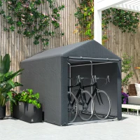 Outsunny 2.2 x 1.6 m Outdoor Storage Tent, with Accessories - Dark Grey(m-7)