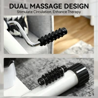 SPORTNOW Seated Pedal Exerciser with Dual Massage and Adjustable Height(m-7)