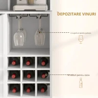 Homcom Dulap Bucatarie Multifunctional – Depozit Vin, Blat & Rafturi Sticla(m-6)