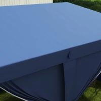 Outsunny 3 x 6m Pop-Up Gazebo, with Curtain Walls and Windows - Blue(m-8)